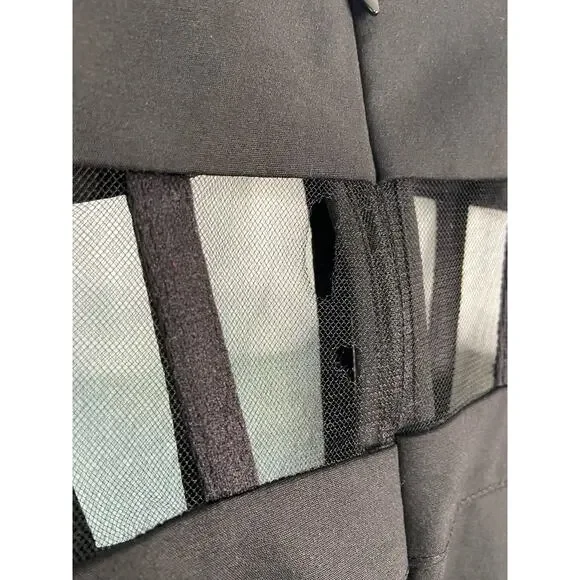 NBD Revolve Bianna Jumpsuit Slim Leg Boned Mesh Adjustable Strap Black Size XXS - Picture 11 of 13